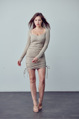 Liana long sleeve slim fit mini dress