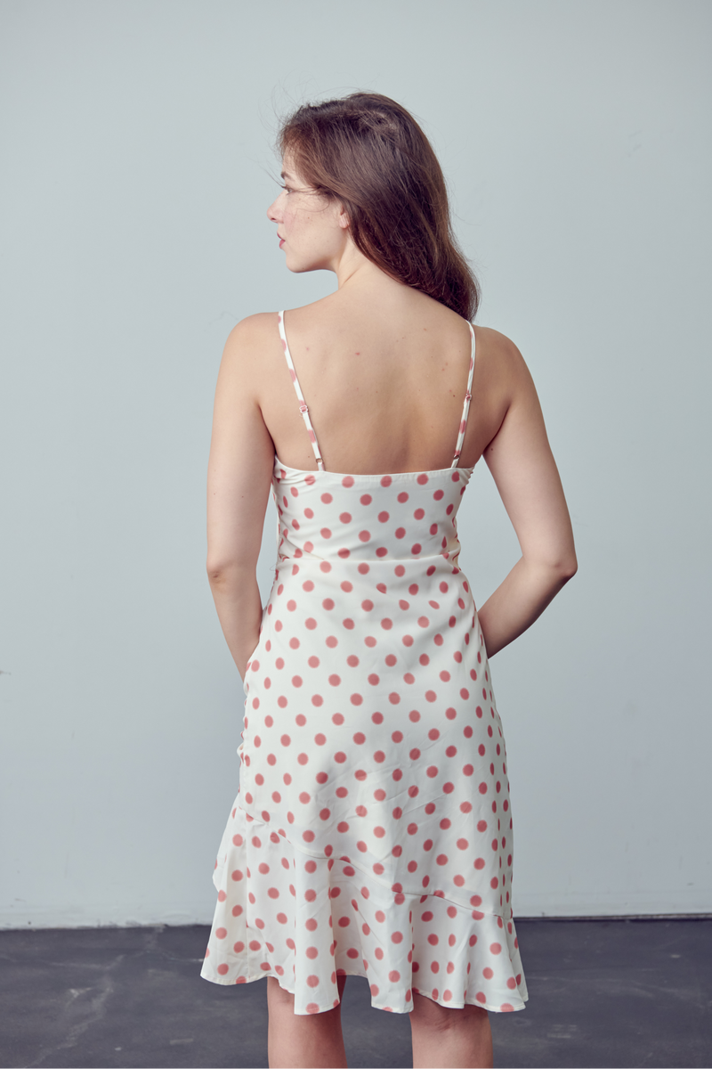 Lorelei pink polka dot dress