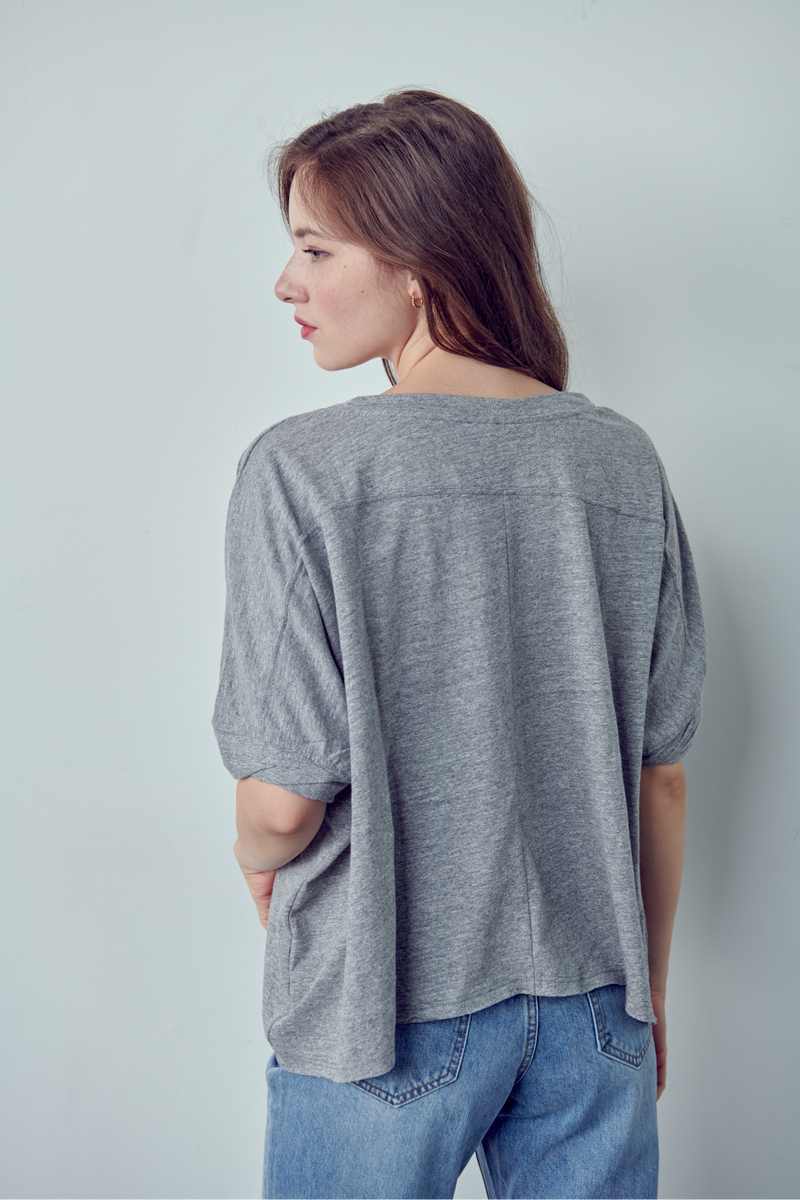 Heather grey loose fit tee