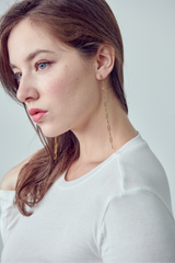 Katie long chain earrings