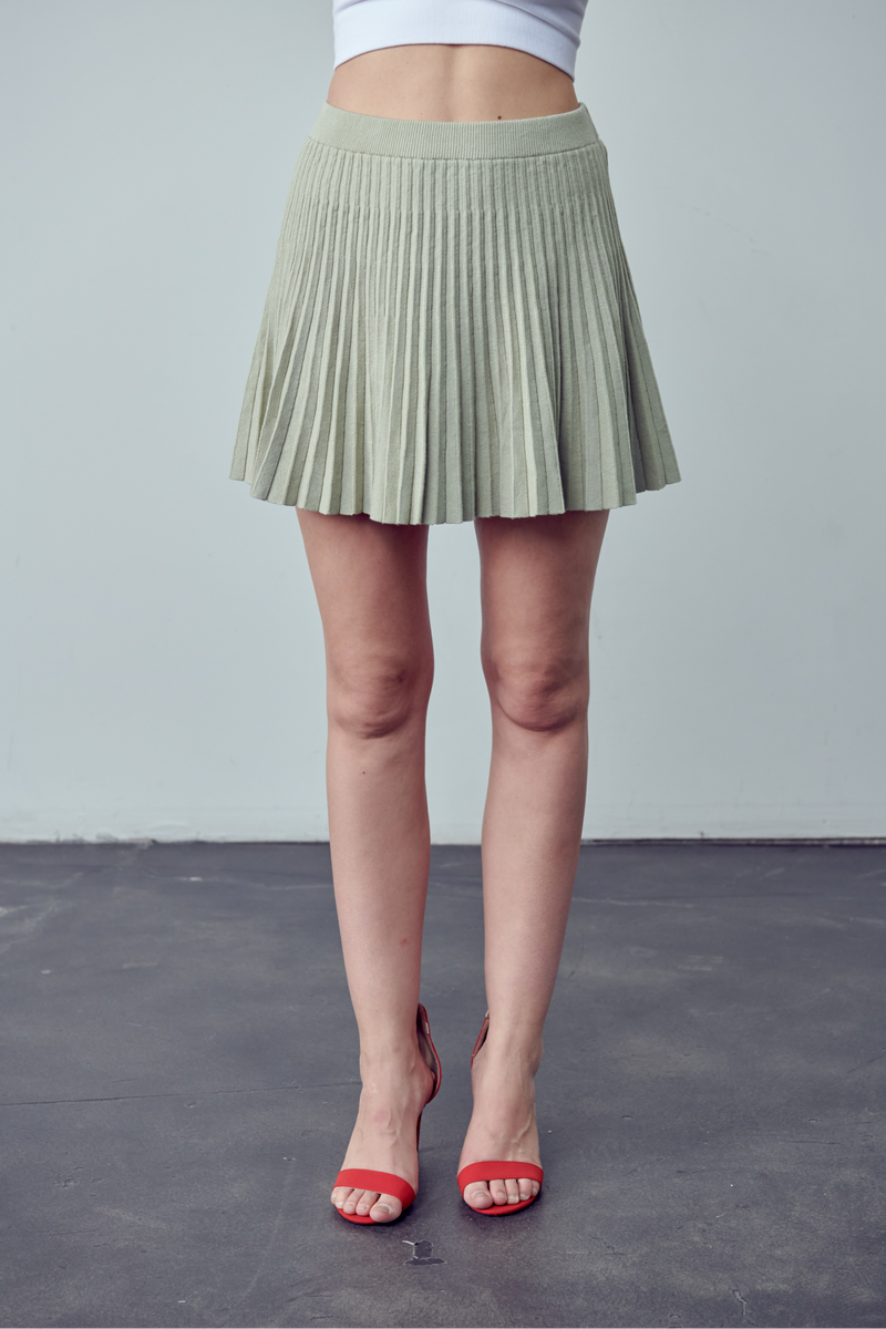 Vic Sage sweater mini tennis skirt