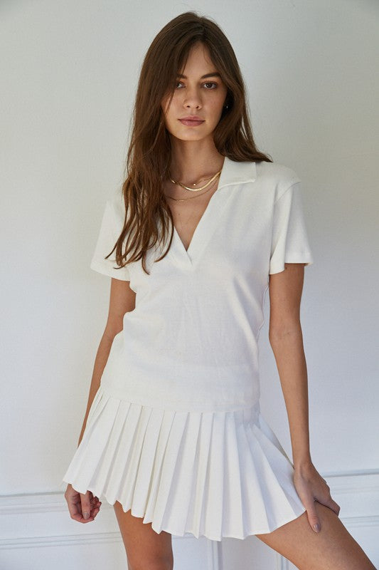 Lucia white effortless top