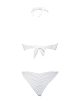 Scarlett White Gold Chain Halter Neck Bikini set