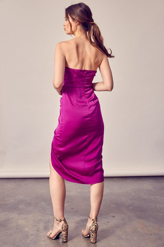 Dionne deep orchid dress