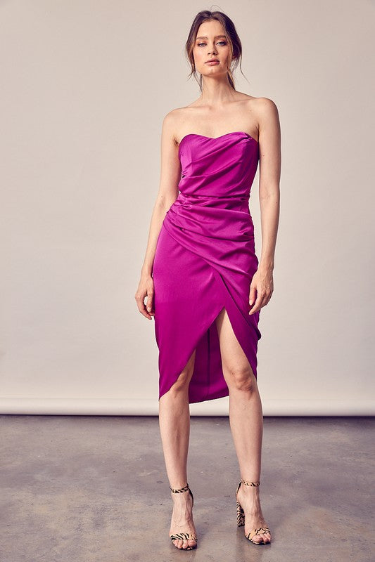 Dionne deep orchid dress