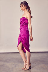 Dionne deep orchid dress