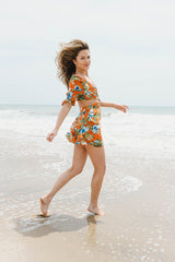 Athena montauk boho print dress