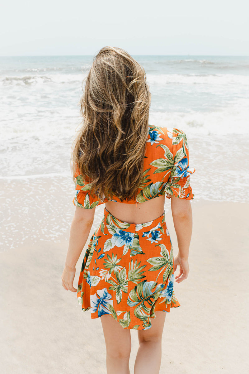 Athena montauk boho print dress