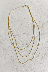 Brielle 24K Gold Plated Link Chain Necklace