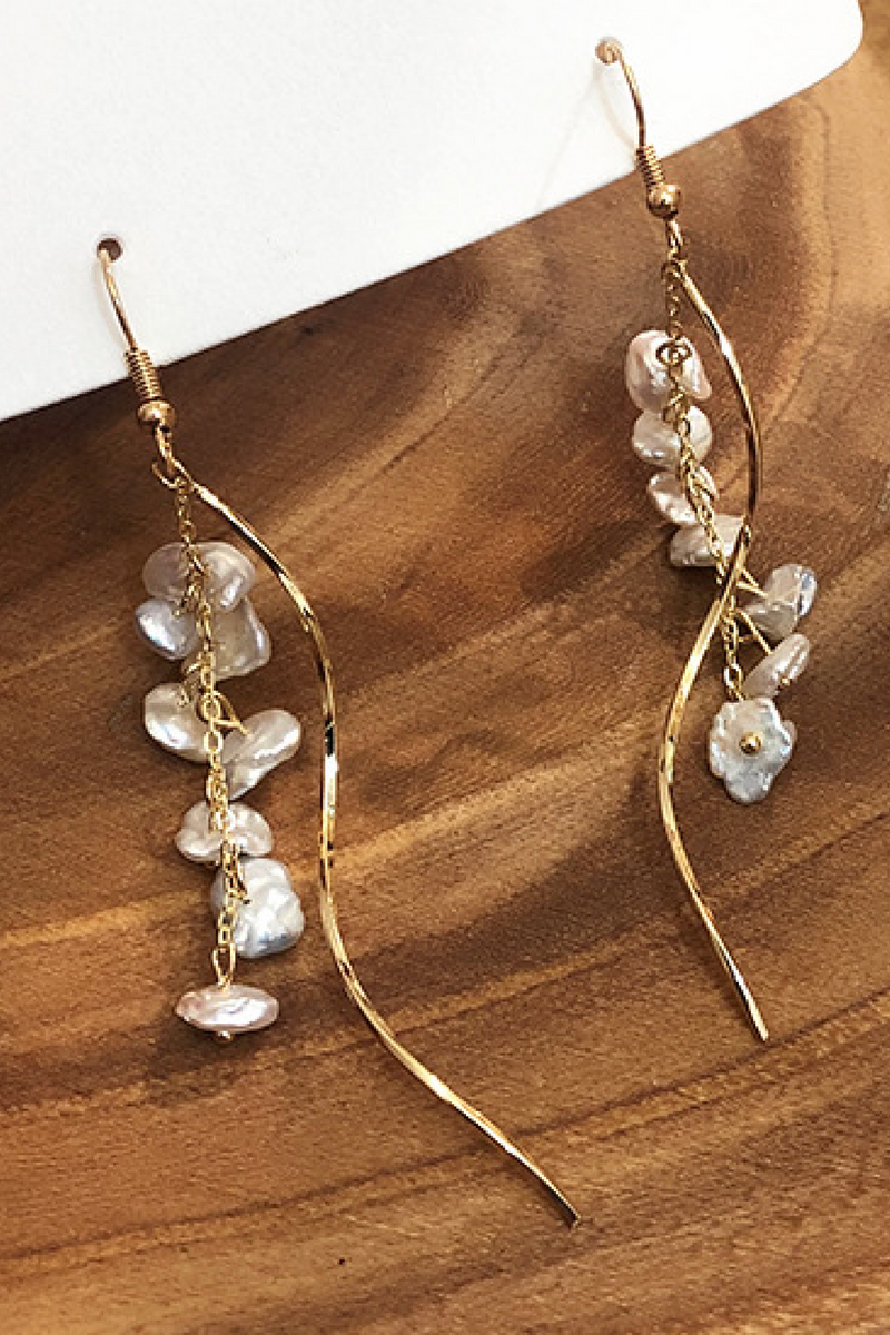 Layla flower drop earrings